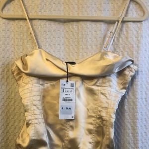 NWT Ivory Zara Bodysuit